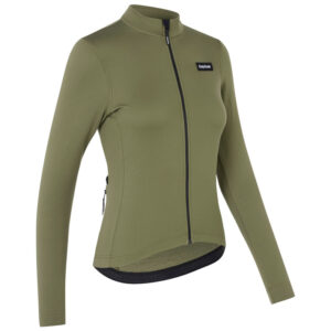GripGrab EXPLR Merinotech Thermal langærmet cykeltrøje Olive Green dame