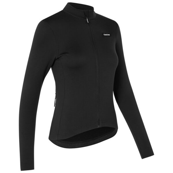 GripGrab EXPLR Merinotech Thermal langærmet cykeltrøje sort dame