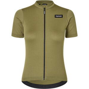 GripGrab EXPLR Merinotech kortærmet cykeltrøje Olive Green dame