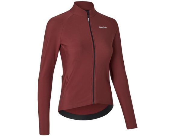 GripGrab W's PACR Thermal langærmet cykeltrøje dark red dame