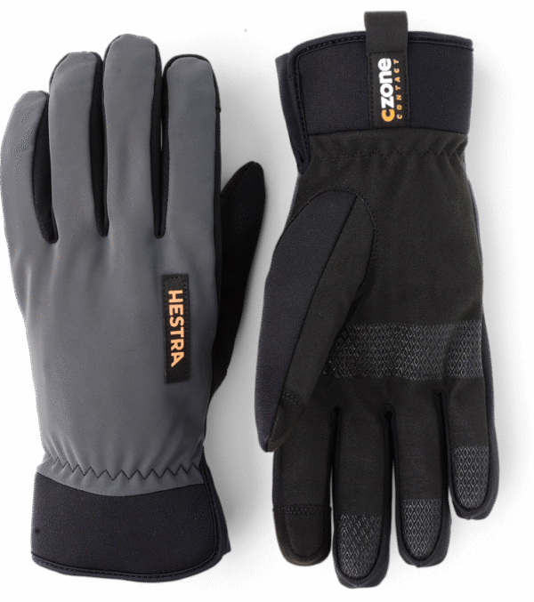Hestra CZone Contact 5 finger cykelhandske Dark Grey