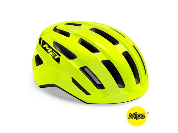 MET Miles MIPS cykelhjelm Flou Yellow