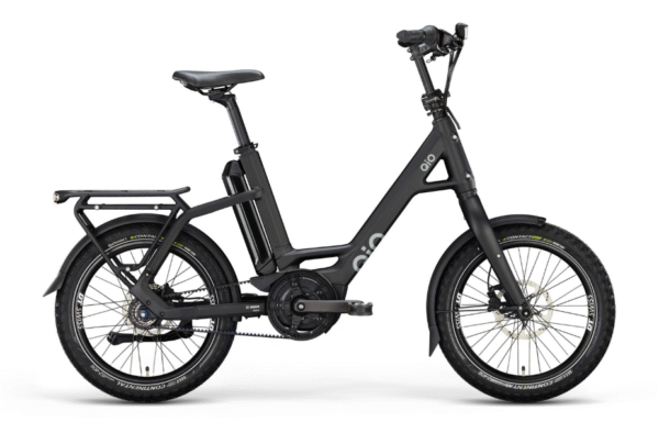 QiO Elektrisk kompakt cykel Remtræk Mat sort - One size