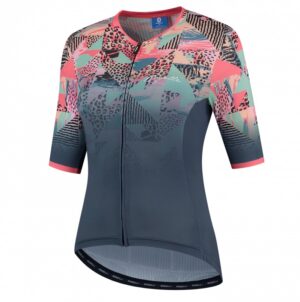Rogelli Animal Jersey til Kvinder - Blå/Koral