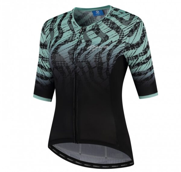 Rogelli Animal Jersey til Kvinder - Sort/Turkis