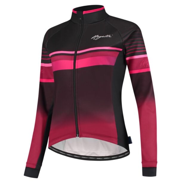 Rogelli Impress Cykeljakke - Bordeaux / Pink