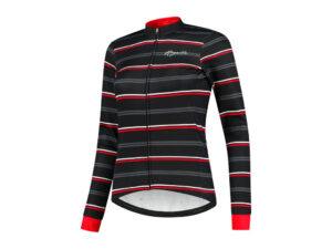 Rogelli Stripe vinterjakke windtex sort/rød dame