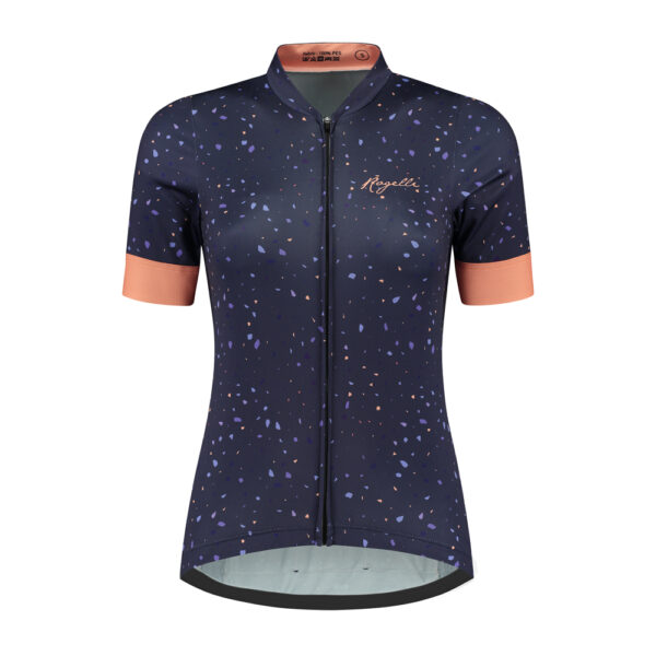 Rogelli Terrazzo Kortærmet Jersey til kvinder Lilla / Pink
