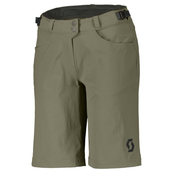 SCOTT Trail Flow cykelshorts hay green dame