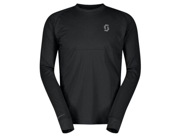 SCOTT Trail Storm Warm Light Tee LS cykeltrøje sort herre