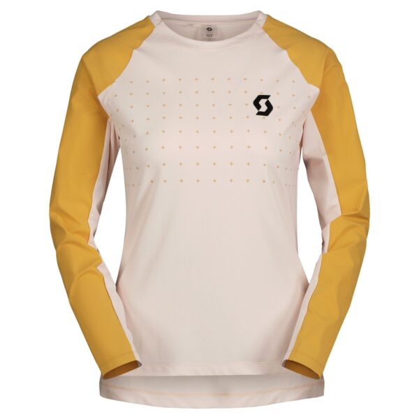 SCOTT Trail Vertic Pro langærmet cykeltrøje sugar pink/biscuit beige dame