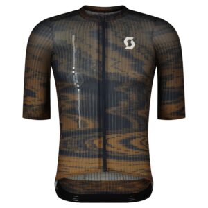 SCOTT ULTD. SL kortærmet cykeltrøje bread brown/dark blue herre