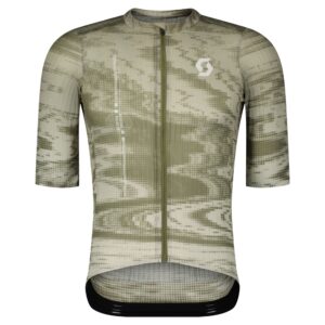 SCOTT ULTD. SL kortærmet cykeltrøje cotton white/hay green herre