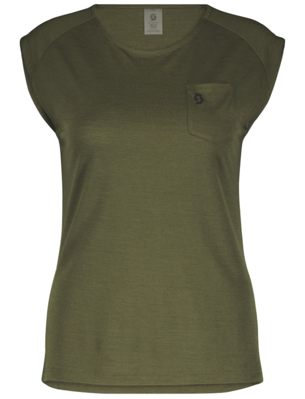 Scott Defined Merino Dame Tanktop Grøn