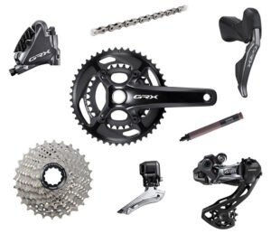 Shimano GRX Di2 RX817 2x11 Speed Geargruppe 172,5mm uden Krankboks