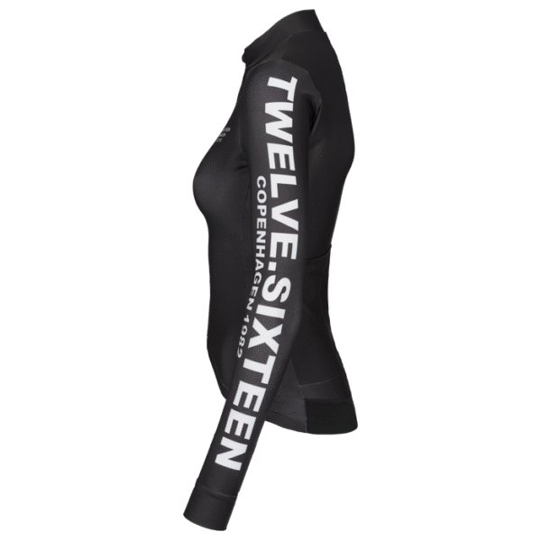 Twelve Sixteen Women's Sky Long Jersey Black Sort, Størrelse: Large