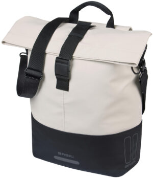 BASIL Cove bike shopper MIK Hooks Enkelt Taske - Sort / Cremefarvet