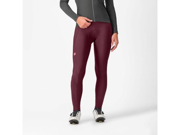 Castelli Espresso DT bibtights med seler dark deep bordeaux dame