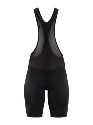 Craft Essence Bib dame shorts i sort med seler