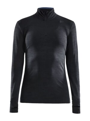 Craft Fuseknit Comfort Zip sort til kvinder