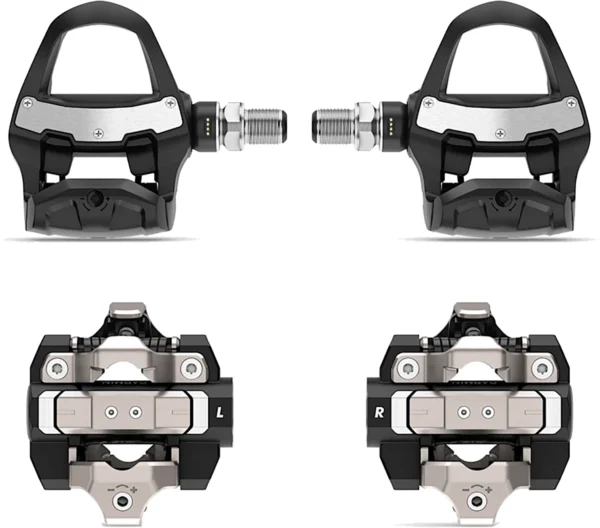 Garmin Rally RK/XC210 Wattmåler Pedaler bundle m. 2 sensorer - LOOK Keo / Shimano SPD
