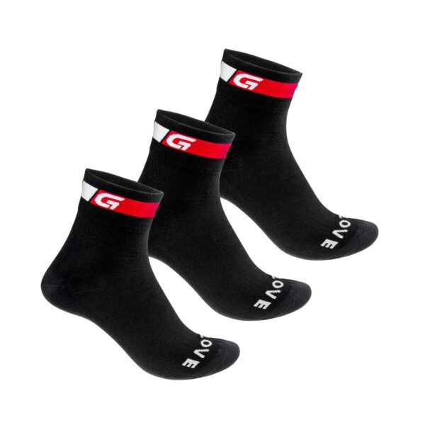 GripGrab Classic Regular Cut Sok 3PACK-Sort-S