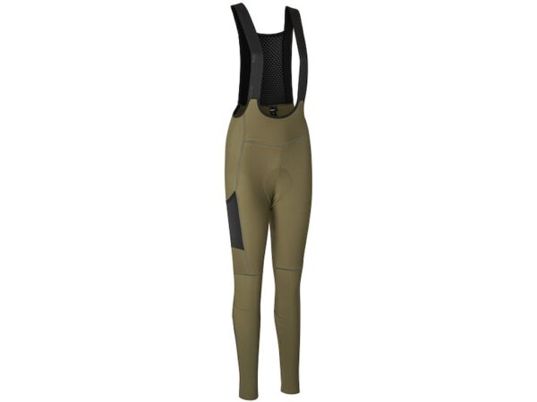 GripGrab W's PACR bibtights med seler olive green dame