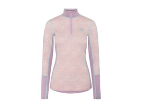 Kari Traa Anna baselayer half-zip trøje merino bloom purple dame