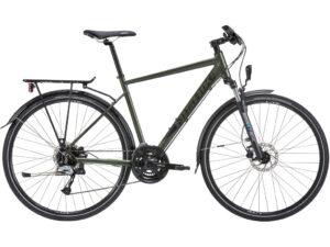 Nishiki XC Five Hybrid 24 gear Shimano Acera skivebremser herre grøn