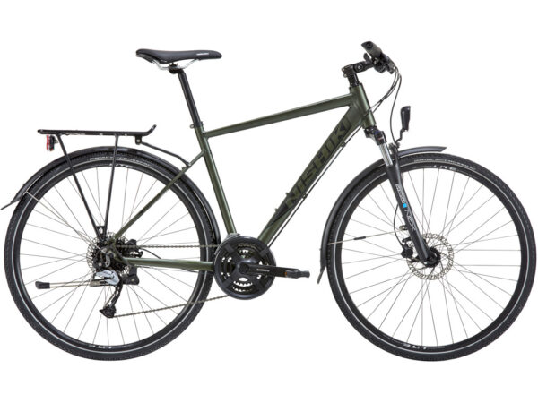 Nishiki XC Five Hybrid 24 gear Shimano Acera skivebremser herre grøn
