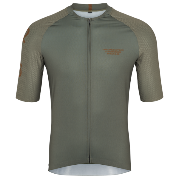 Twelve Sixteen Men's Sky Pro Jersey Olive, Størrelse: XS