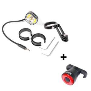 Cykellygte til elcykel Light5 EB1000 - 1000 lm / Bafang, Forlygte (male) + Light5 Blib-baglygte