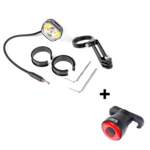 Cykellygte til elcykel Light5 EB2000 - 2000 lm / Yamaha, Forlygte (female) + Light5 Blip-baglygte