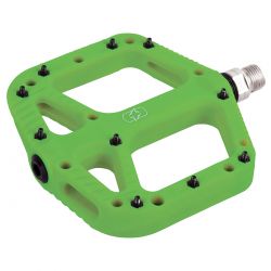 Oxc Oxford Loam 20 Nylon Flat Pedals Grøn - Cykelpedal