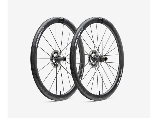 Scope Artech 4.A disc hjulsæt 700c 45mm Shimano body white decals carbon
