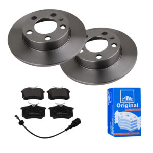 ATE Bremsesæt, skivebremser 142021649 bagaksel fuld 230mm 9mm for SKODA SEAT VAG