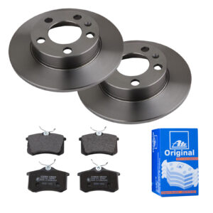 ATE Bremsesæt, skivebremser 142021650 bagaksel fuld 230mm 9mm for VAG SEAT SKODA