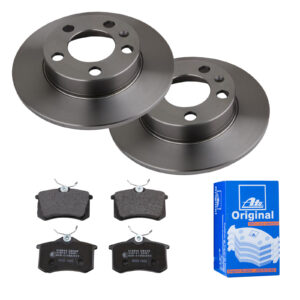 ATE Bremsesæt, skivebremser 142021654 bagaksel fuld 230mm 9mm for VAG SEAT SKODA