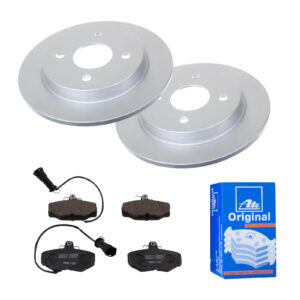 ATE Bremsesæt, skivebremser 142021722 bagaksel fuld 253mm 10mm for FORD