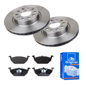 ATE Bremsesæt, skivebremser 142021727 foraksel ventileret 280mm 22mm for SEAT SKODA VAG