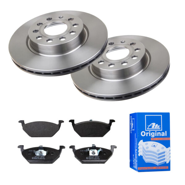 ATE Bremsesæt, skivebremser 142021727 foraksel ventileret 280mm 22mm for SEAT SKODA VAG