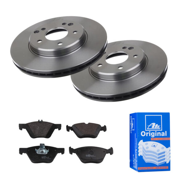 ATE Bremsesæt, skivebremser 142021741 foraksel ventileret 288mm 25mm for MERCEDES-BENZ CHRYSLER