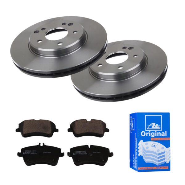 ATE Bremsesæt, skivebremser 142021742 foraksel ventileret 288mm 25mm for MERCEDES-BENZ CHRYSLER