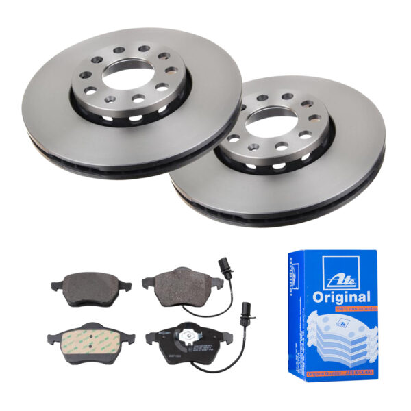 ATE Bremsesæt, skivebremser 142021746 foraksel ventileret 288mm 25mm for VAG SEAT SKODA