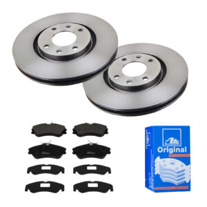 ATE Bremsesæt, skivebremser 142021752 foraksel ventileret 283mm 26mm for PEUGEOT CITROËN VAUXHALL