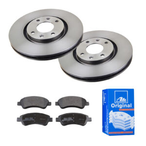 ATE Bremsesæt, skivebremser 142021758 foraksel ventileret 283mm 26mm for PEUGEOT CITROËN VAUXHALL