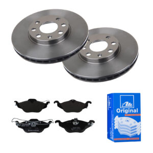 ATE Bremsesæt, skivebremser 142021761 foraksel ventileret 256mm 23mm for VAUXHALL OPEL