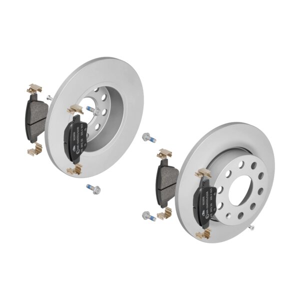 ATE Bremsesæt, skivebremser 142021765 bagaksel fuld 256mm 12mm for SEAT VAG SKODA