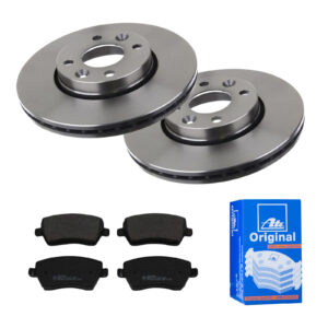 ATE Bremsesæt, skivebremser 142021778 foraksel ventileret 260mm 22mm for NISSAN DACIA RENAULT
