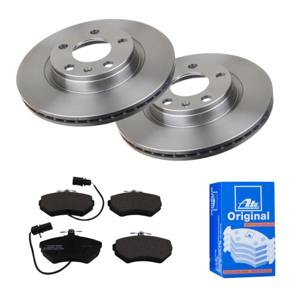 ATE Bremsesæt, skivebremser 142021795 foraksel ventileret 280mm 22mm for VAG